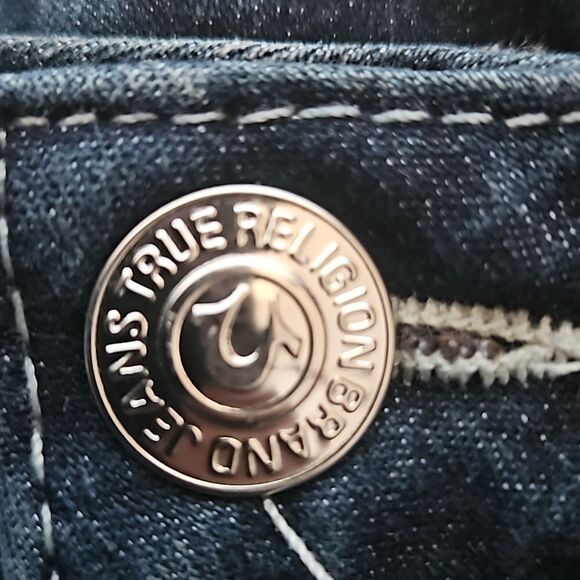 True Religion Dark Blue Jean Shorts - Picture 7 of 16